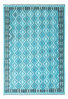 Kelim Teppich - Trendy - Vintage / Colored - 277 x 195 cm - türkis