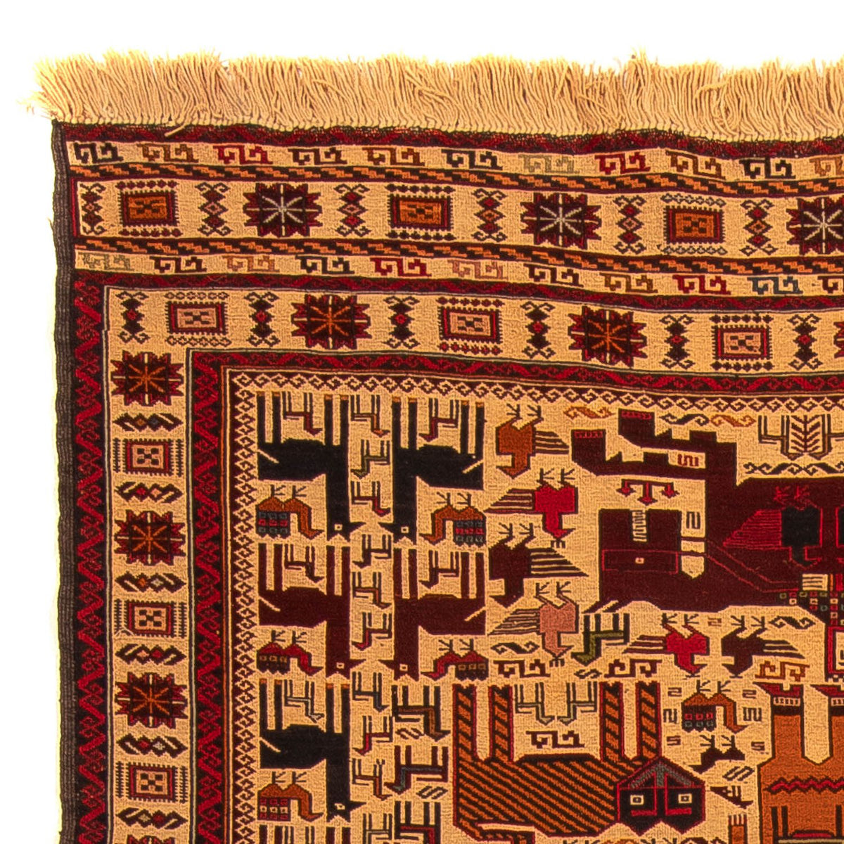 Kelim Afghan Teppich 129x197cm