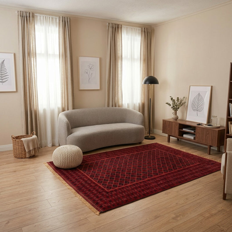 Kelim Afghan Teppich 205x289cm
