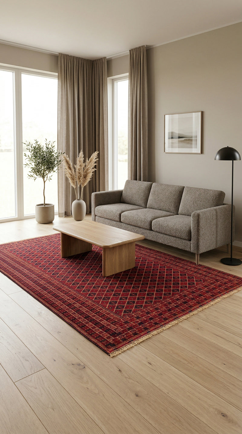 Kelim Afghan Teppich 296x196cm