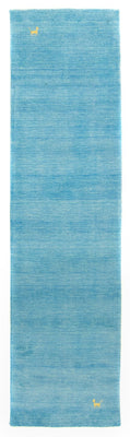 Gabbeh Teppich - Indus 400 x 80 cm - hellblau