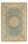 Perserteppich Suzan - Rechteckig / Seegrün / 100 x 150 cm Rechteckig