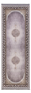 Orientalischer Webteppich Amitis - Läufer / Grau / 100 x 200 cm Läufer