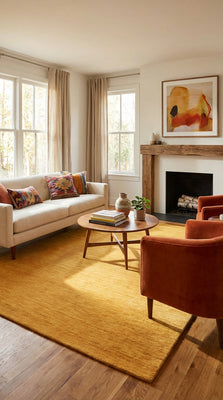 Gabbeh Teppich - Softy - Uni - rechteckig