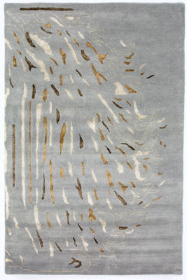 Designer Teppich 242 x 153 cm Wohnzimmer Teppich