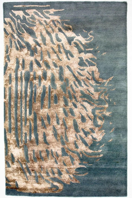 Designer Teppich 242 x 153 cm Wohnzimmer Teppich