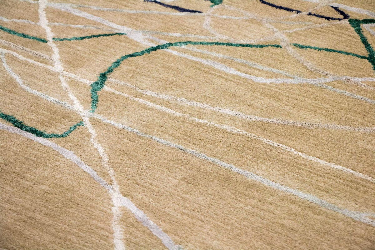 Designer Teppich 242 x 153 cm Teppich Wohnzimmer