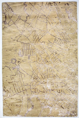 Designer Teppich 243 x 152 cm Wohnzimmer Teppich