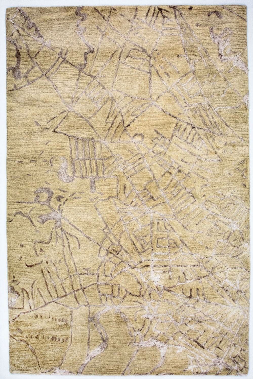 Designer Teppich 243 x 152 cm Wohnzimmer Teppich