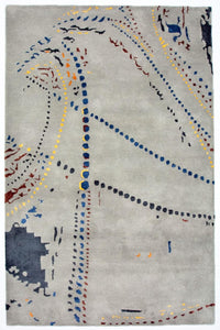 Designer Teppich 242 x 155 cm Teppich Wohnzimmer