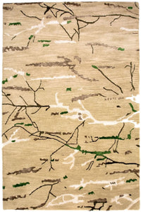 Designer Teppich 241 x 152 cm Wohnzimmer Teppich