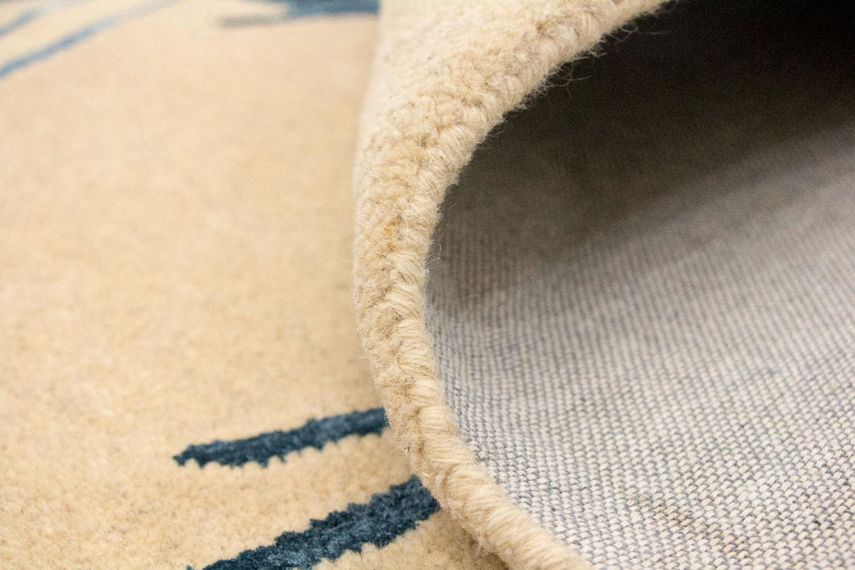 Designer Teppich 241 x 154 cm Wohnzimmer Teppich