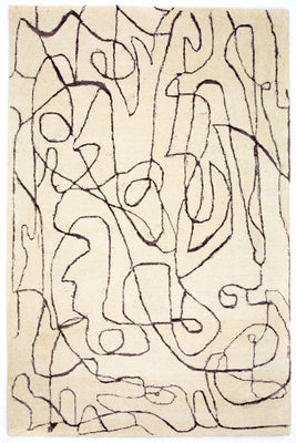 Designer Teppich 243 x 153 cm Teppich Wohnzimmer