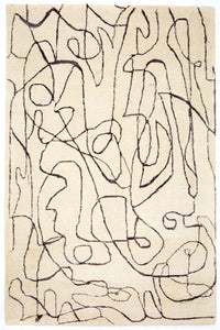 Designer Teppich 243 x 153 cm Teppich Wohnzimmer