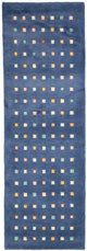 Nepal Teppich 240 x 80 cm - dunkelblau