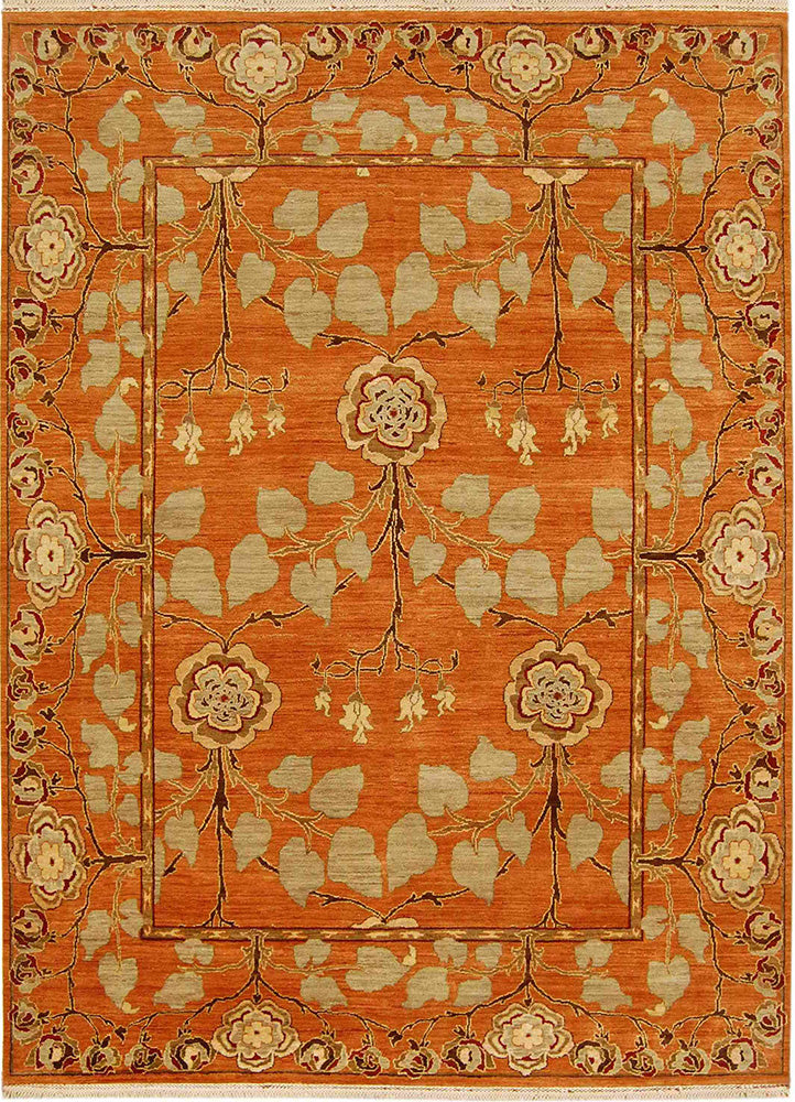 Wollteppich - 90 x 60 cm - orange