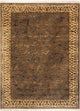 Wollteppich - 60 x 90 cm - dunkelbeige