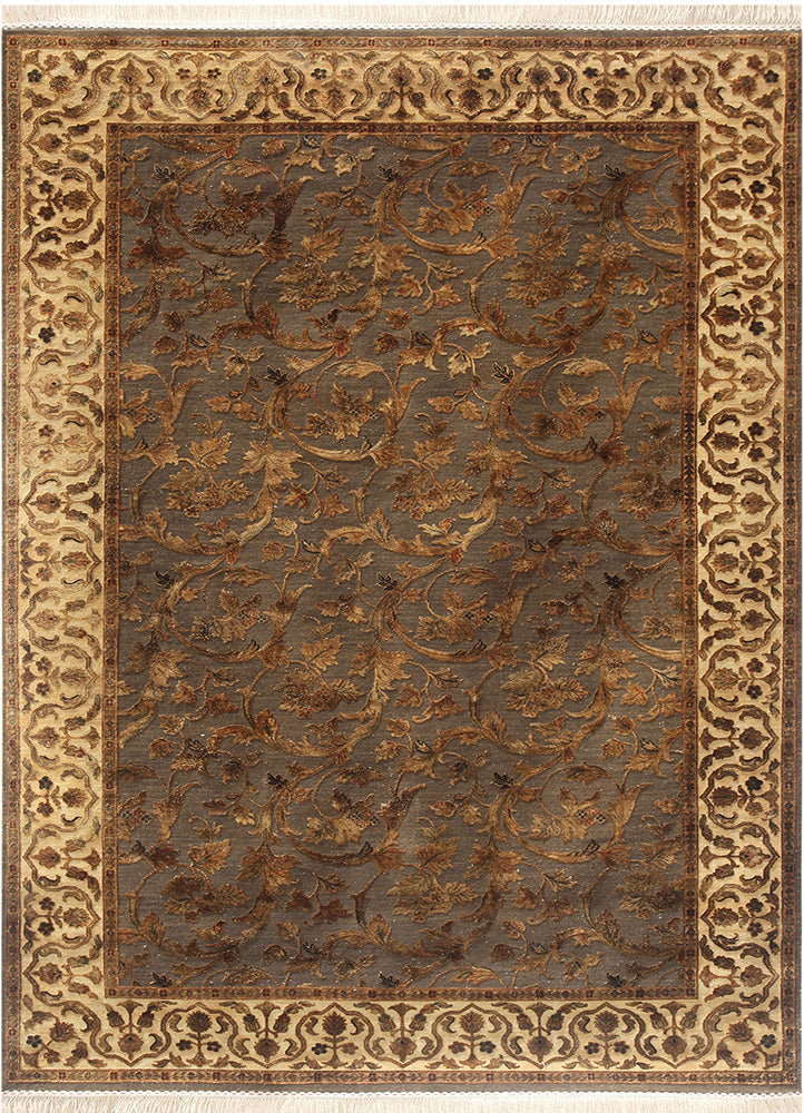 Wollteppich - 60 x 90 cm - dunkelbeige