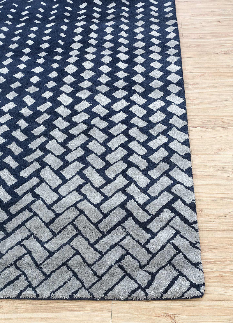 Wollteppich - 60 x 90 cm - mehrfarbig