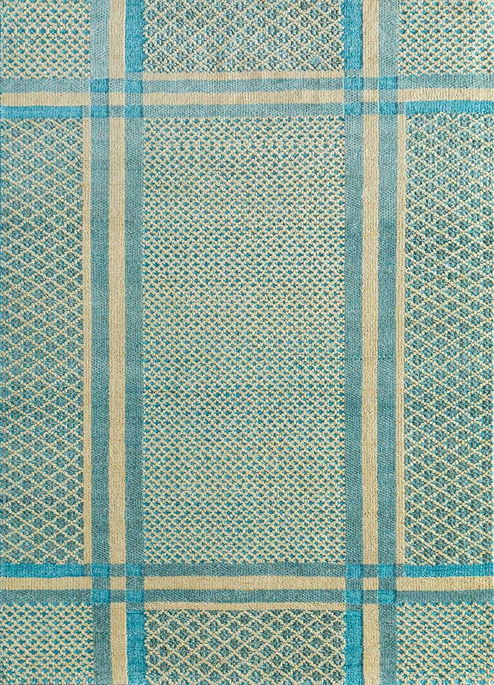 Wollteppich - 150 x 240 cm - türkis