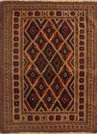 Wollteppich quadratisch  - 120 x 120 cm - gold