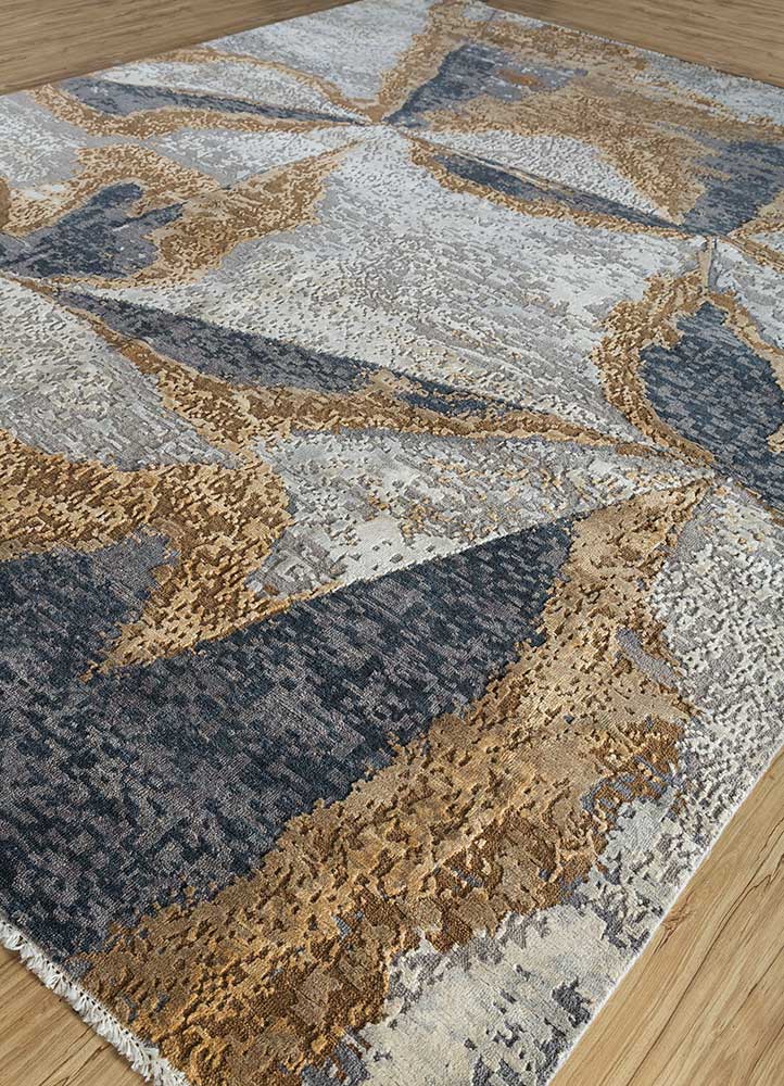 Wollteppich - 240 x 300 cm - silber