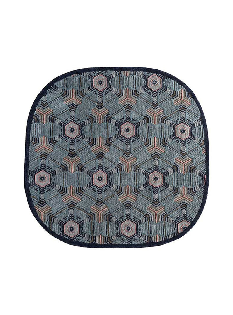 Wollteppich sonderform  - 240 x 170 cm - mehrfarbig