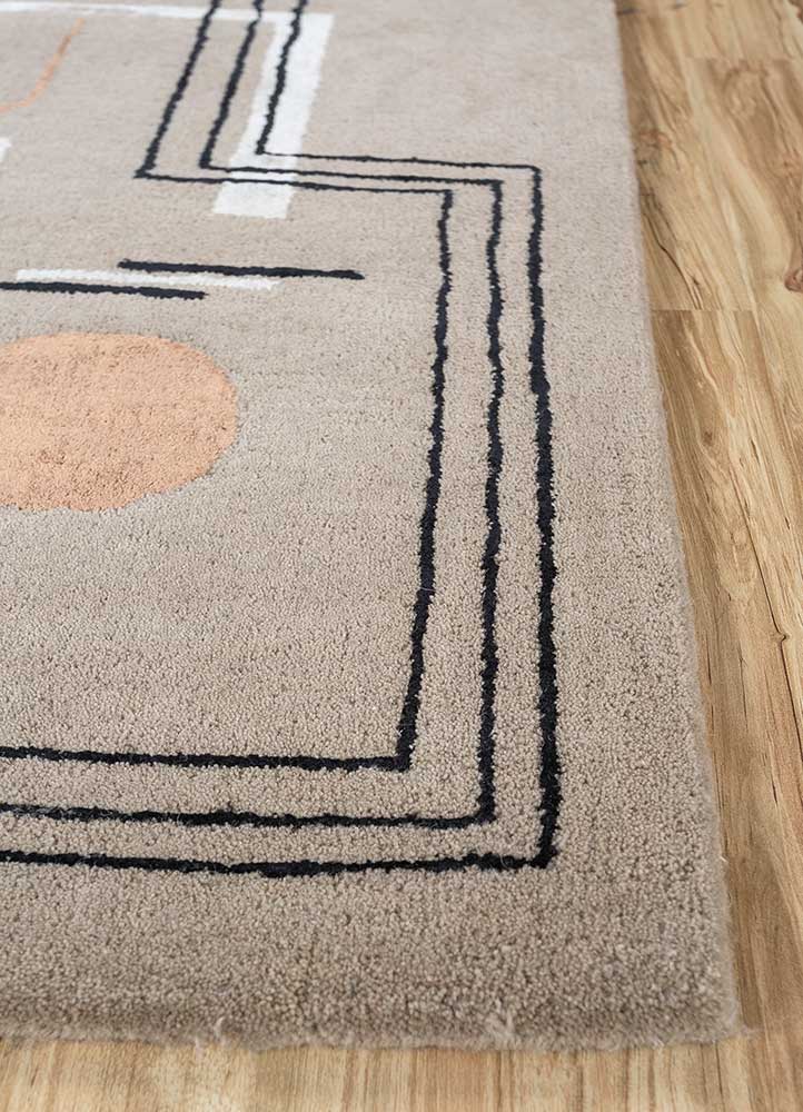 Wollteppich - 60 x 90 cm - beige