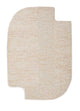 Wollteppich - 60 x 90 cm - hellbeige