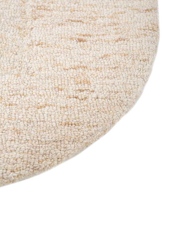 Wollteppich - 60 x 90 cm - hellbeige
