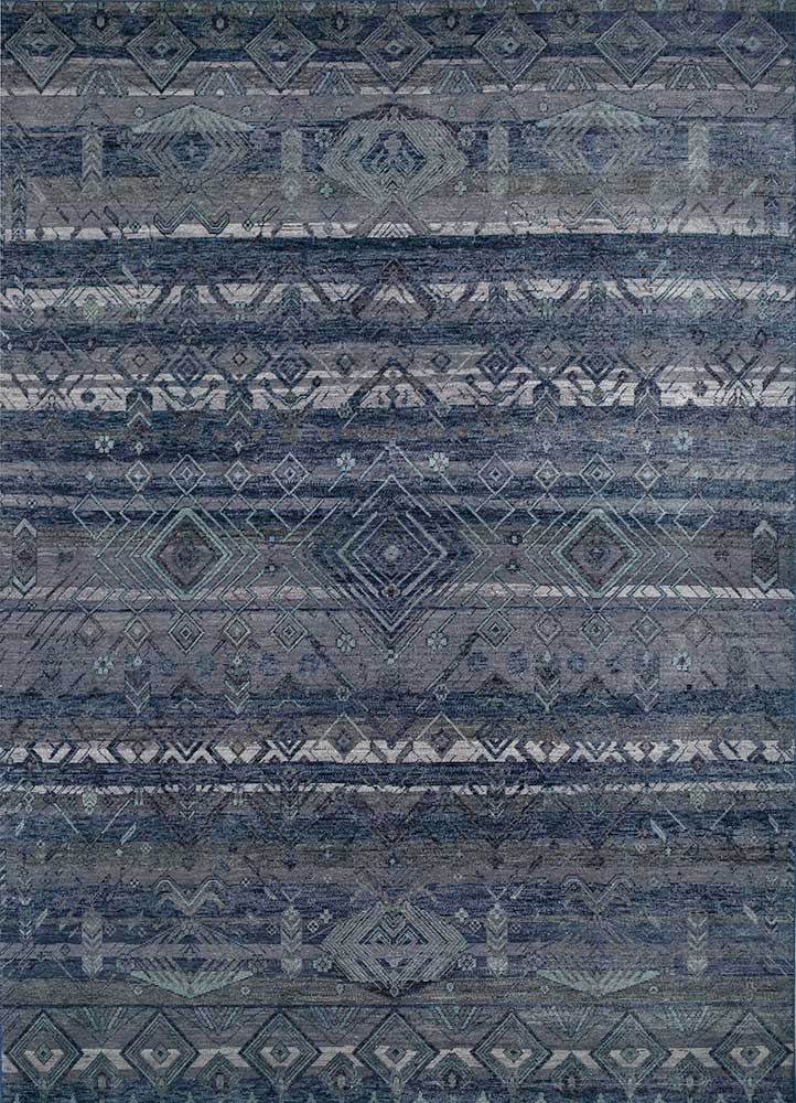 Wollteppich - 240 x 300 cm - grau