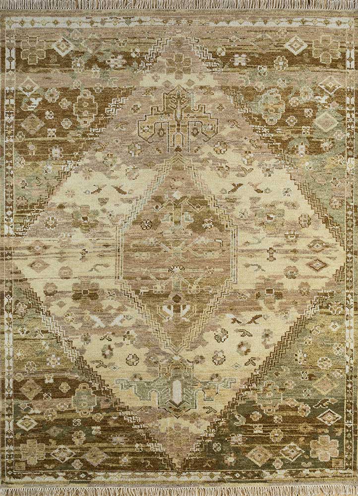 Wollteppich - 240 x 300 cm - gold