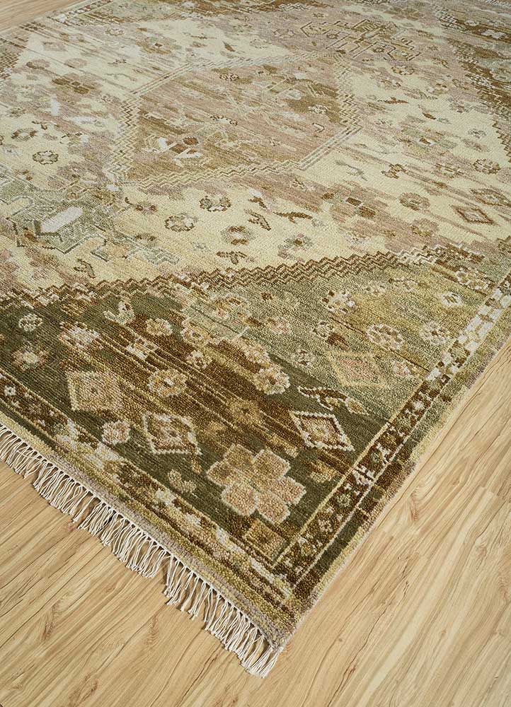 Wollteppich - 240 x 300 cm - gold