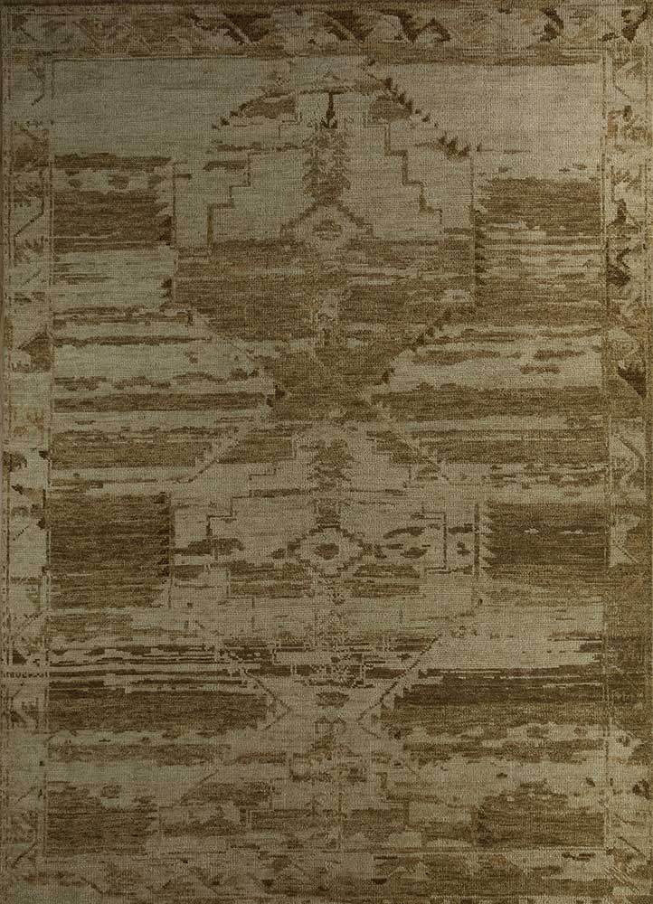 Wollteppich - 240 x 300 cm - gold