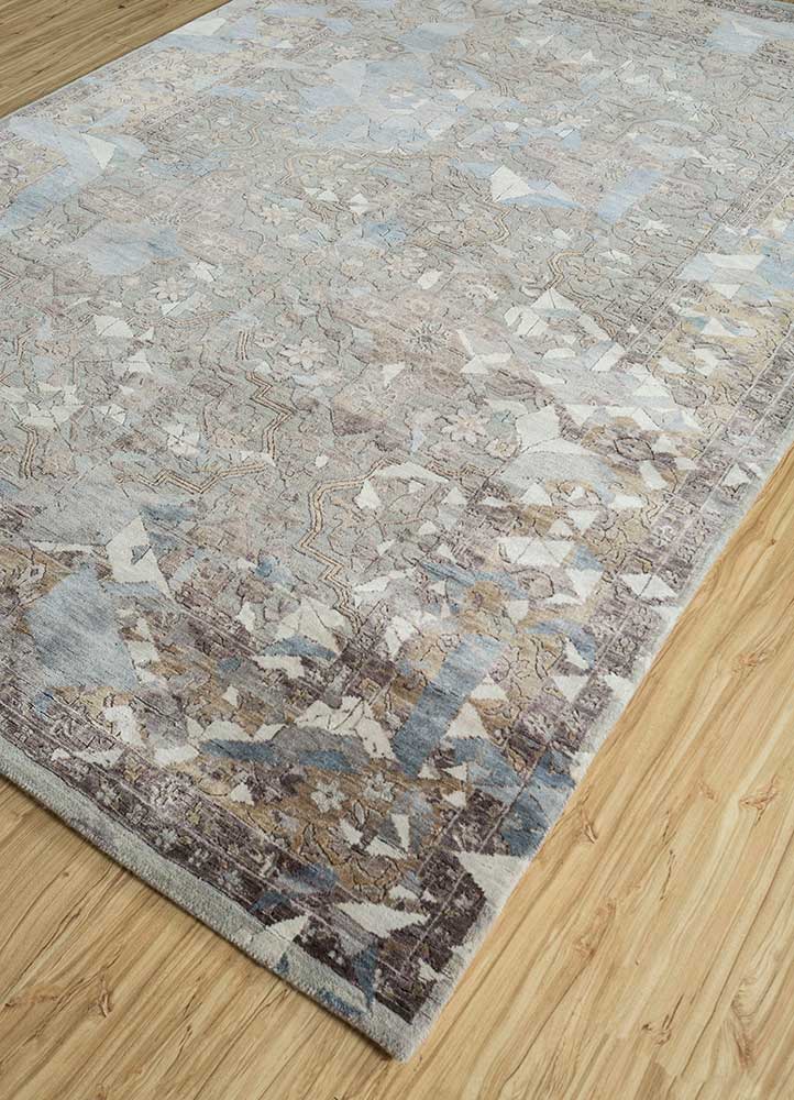 Wollteppich - 240 x 300 cm - grau