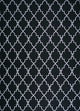 Wollteppich - 375 x 270 cm - schwarz-weiß