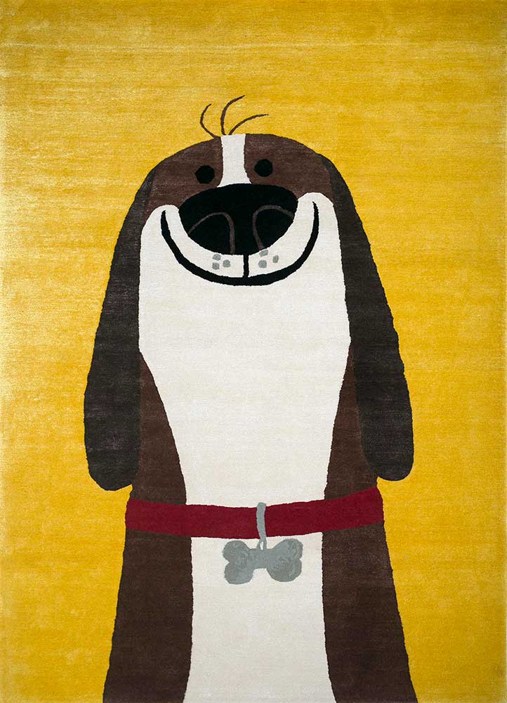 Wollteppich - 270 x 180 cm - gold