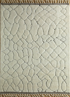 Wollteppich - 300 x 200 cm - creme