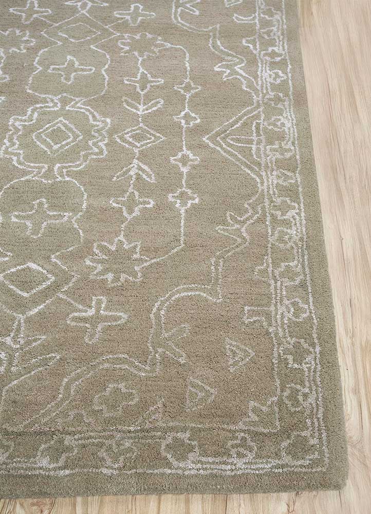 Wollteppich - 150 x 240 cm - gold