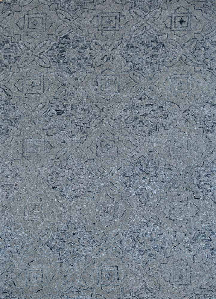 Wollteppich - 150 x 240 cm - grau