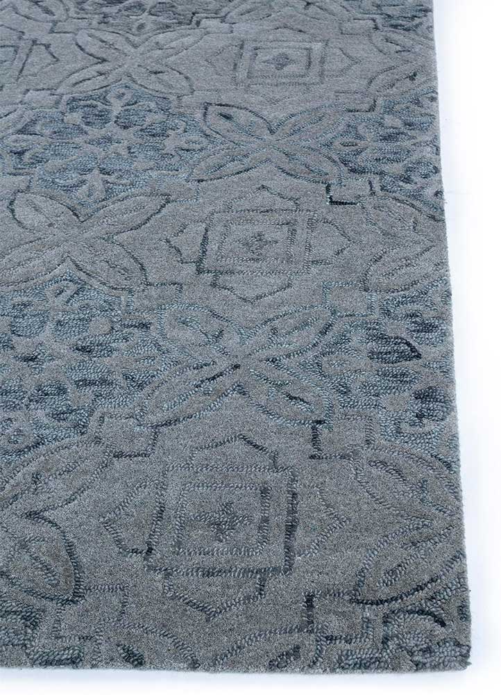 Wollteppich - 150 x 240 cm - grau