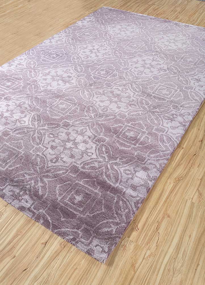 Wollteppich - 150 x 240 cm - lila