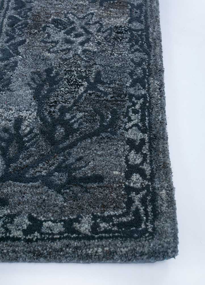 Wollteppich - 150 x 240 cm - seeblau