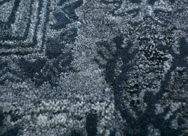 Wollteppich - 150 x 240 cm - seeblau