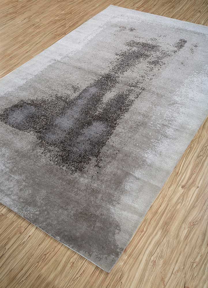 Wollteppich - 150 x 240 cm - hellgrau