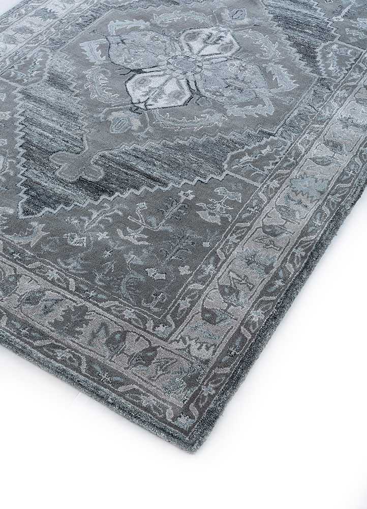 Wollteppich - 150 x 240 cm - grau