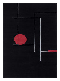 Wollteppich - 270 x 180 cm - schwarz