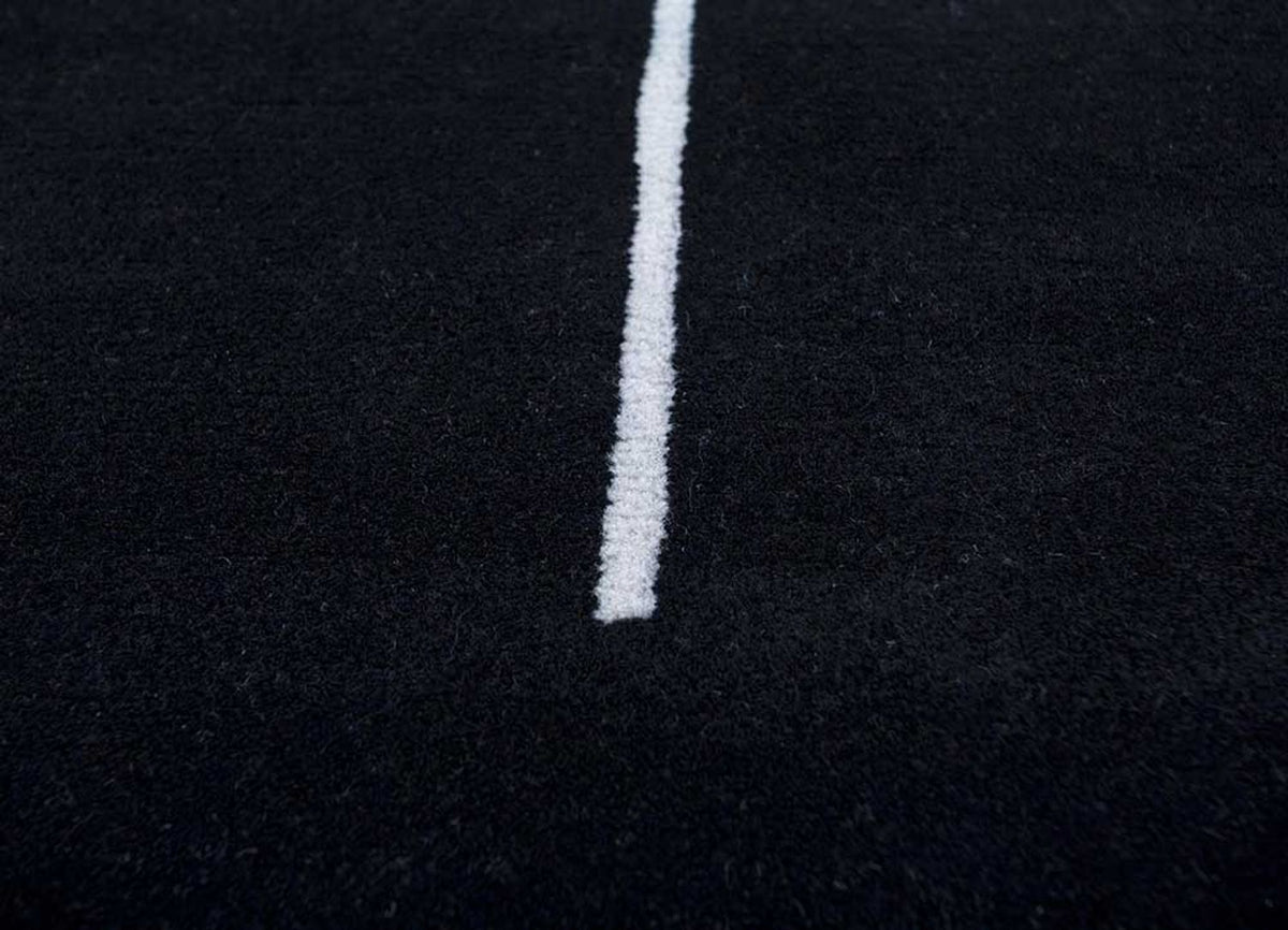 Wollteppich - 270 x 180 cm - schwarz