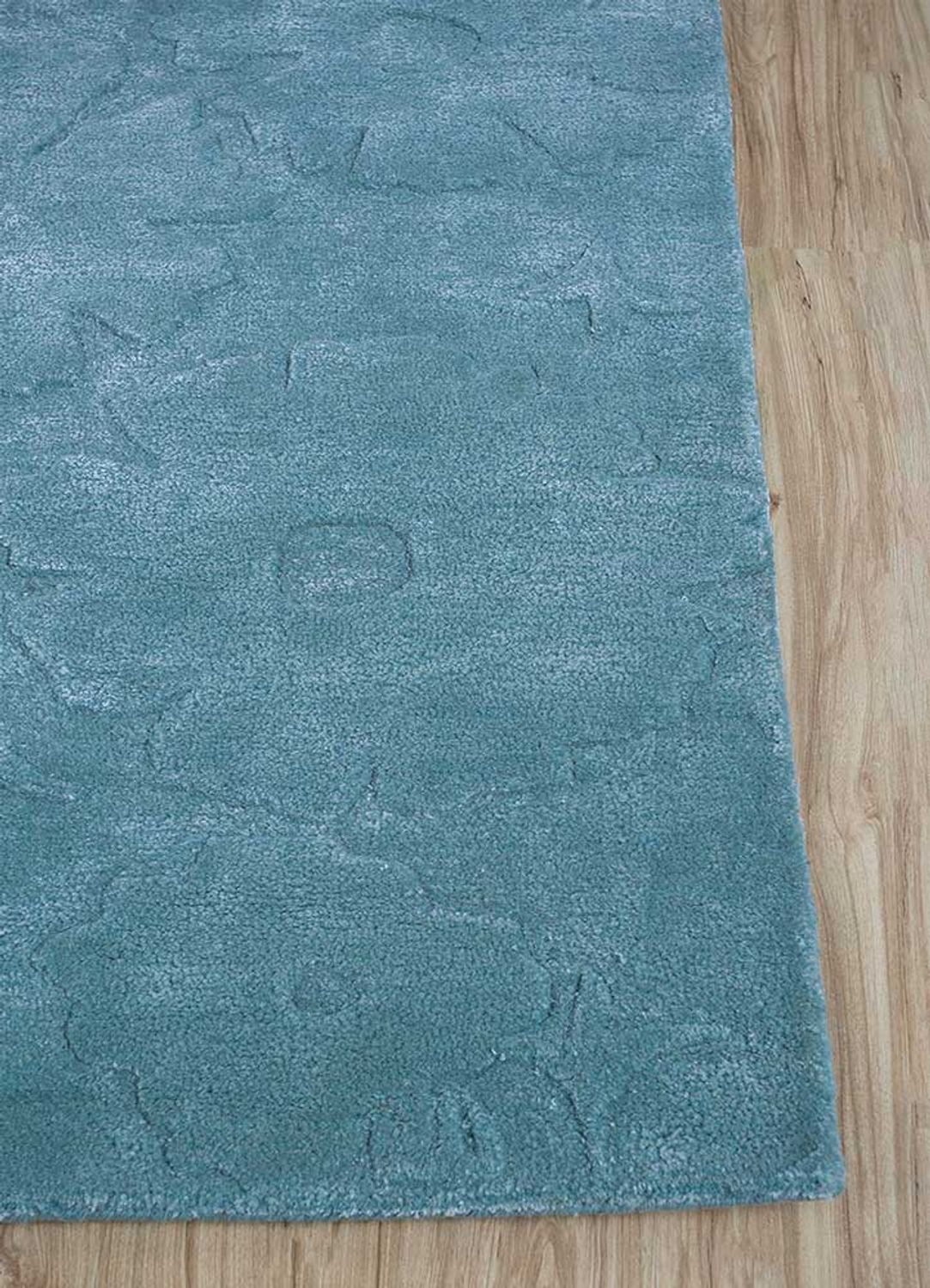 Wollteppich - 270 x 180 cm - türkis