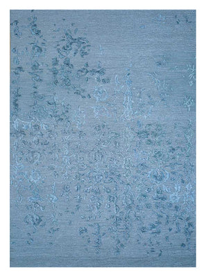 Wollteppich - 270 x 180 cm - blau